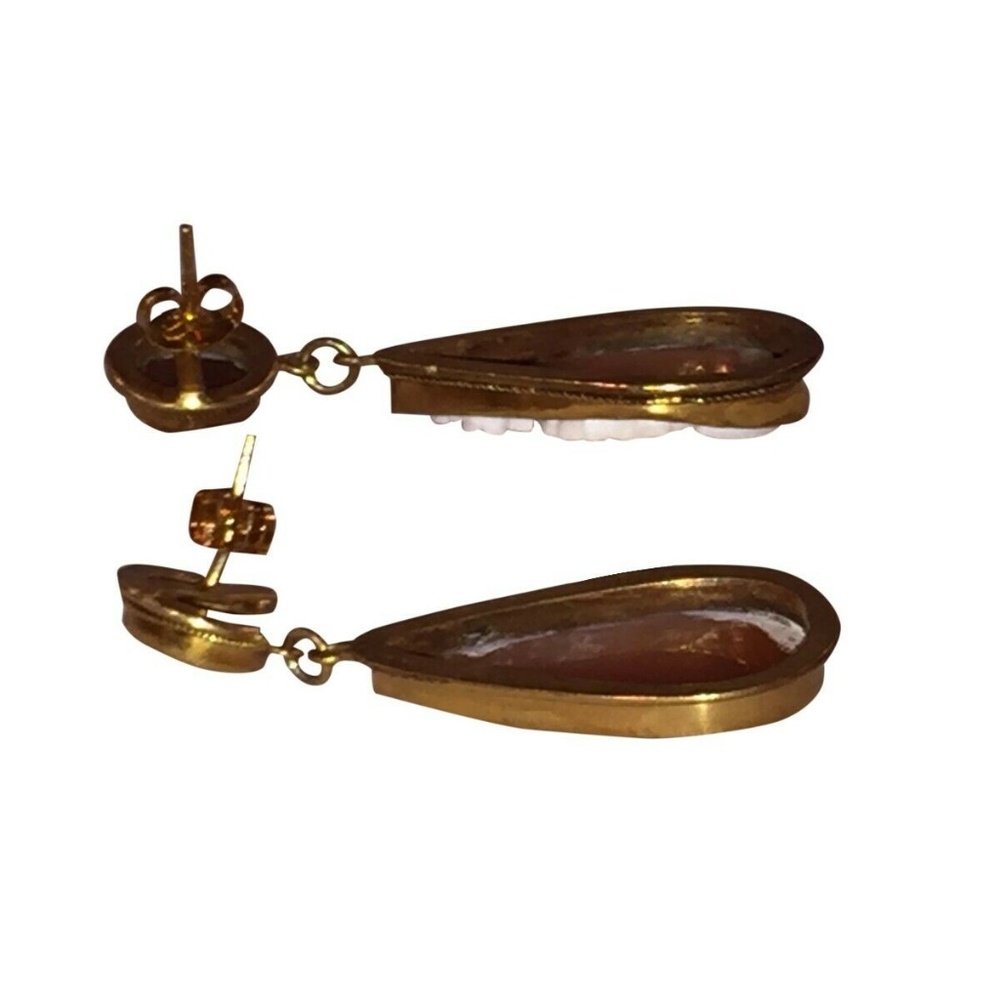 Shell Dangle Chandelier Earrings - image 5